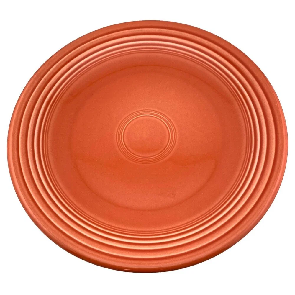 Fiesta Ware Persimmon Orange Chop Plate Platter 12